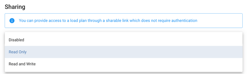 share loadplan with a click