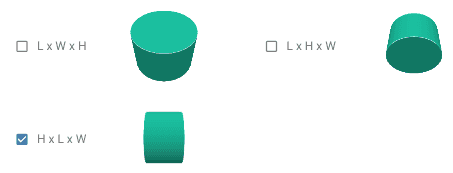 Laying lengthwise cargo