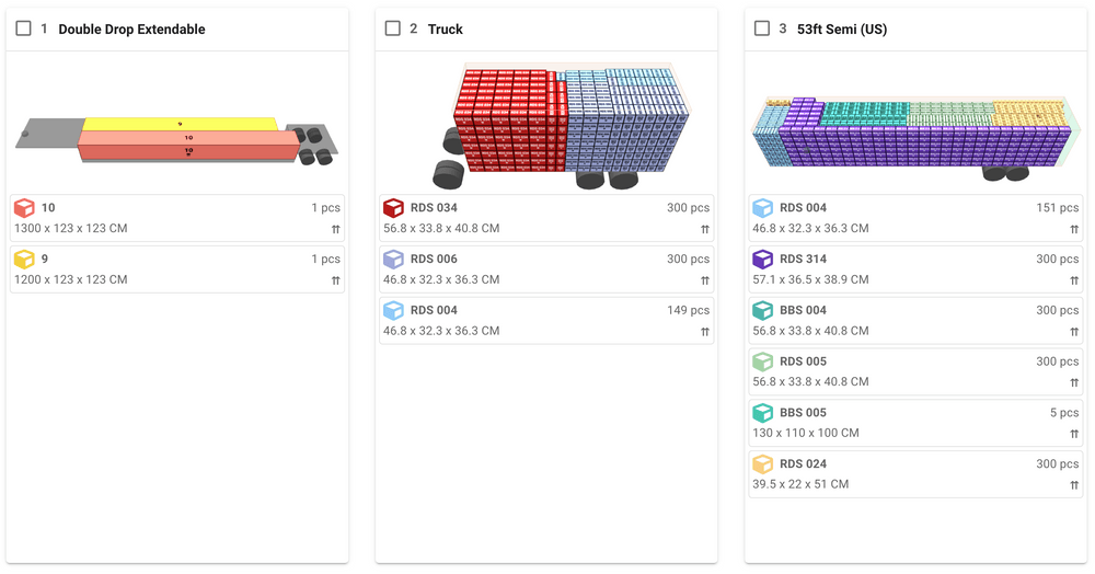 multiple trailer types